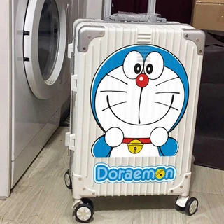 Nhãn Dán Trang Trí Va Li / Tủ Lạnh / Va Li Hình Mèo Doraemon Hoạt Hình Chống Thấm Nước