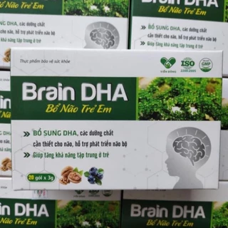 Cốm Bổ Não Trẻ Em Brain DHA Hộp 20 gói