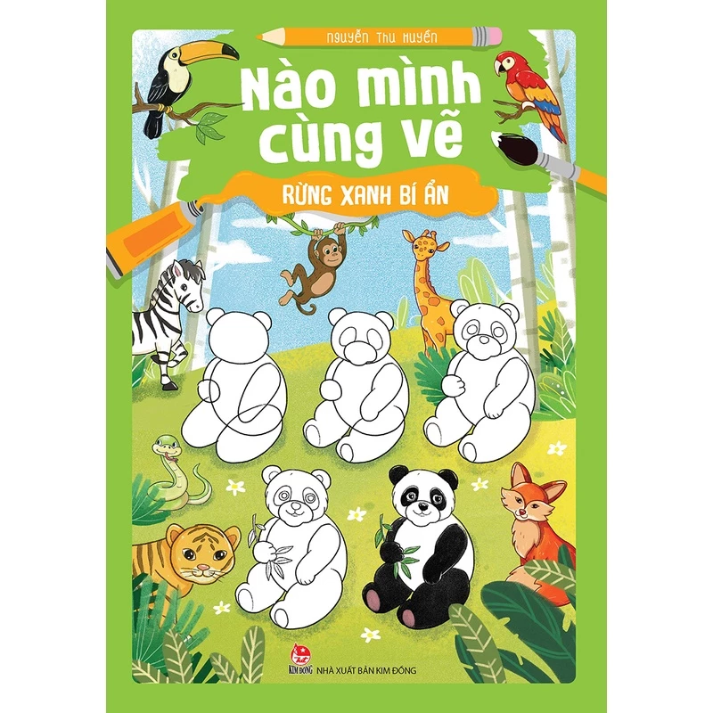 Sách - Nào mình cùng vẽ - Rừng xanh bí ẩn