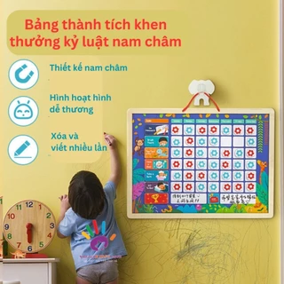 Bảng thành tích khen thưởng có nam châm bằng gỗ