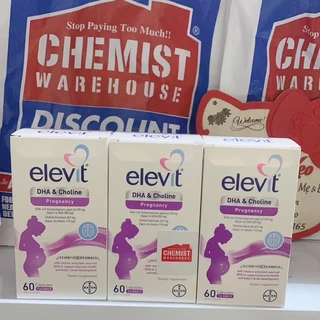 [Tem chemist + Date 11/2025] Elevit DHA + Choline Pregnancy 60 Capsules- Viên uống bổ sung DHA cho mẹ bầu 60 viên