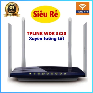 Bộ phát wifi tp link WDR3320, wifi 4 râu Xuyên Tường - 2 Băng Tần - Siêu rẻ (SIÊU RẺ)