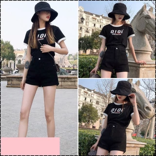 Quần đùi nữ, quần short nữ kaki basic hàn quốc màu đen size S M L SKUQ-09A1