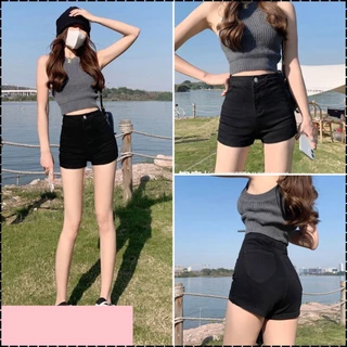 Quần jeans nữ, quần short jeans ngắn basic màu xanh đủ size S M L SKUQ-18C1