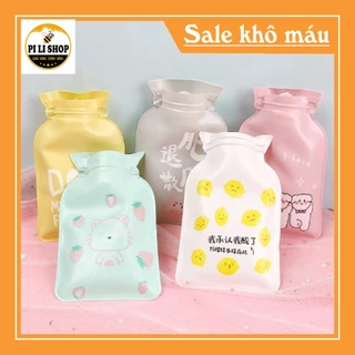 Túi sưởi chườm nóng lạnh giữ nhiệt mini in hình dễ thương (giao ngẫu nhiên)