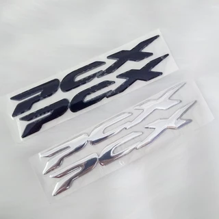 Bộ 2 Tem chữ PCX 3d nổi trang trí Xe Máy Honda