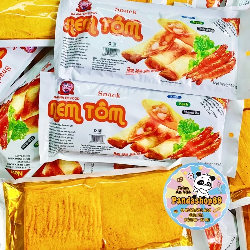 Snack nem tôm Ba Anh Em Food (gói 22g)