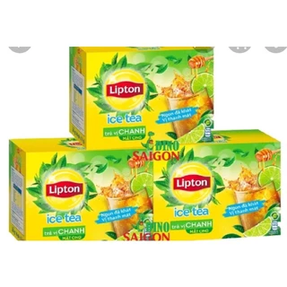 Trà lipton ice tea vị chanh mật ong,hộp 192g/16gói