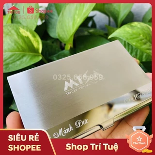 Hộp name card khắc theo yêu cầu lấy ngay,Hộp card visit khắc logo công ty Misa sang trọng