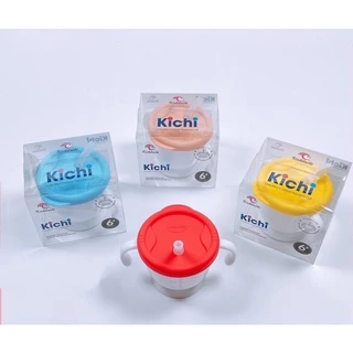 Cốc tập uống, tập hút 3 giai đoạn Kichilachi cho bé có vạch chia 150ml và