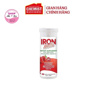 Iron Melts - Viên Bổ Sung Sắt, Acid Folic, Vitamin B12 Và Vitamin C, 50 viên