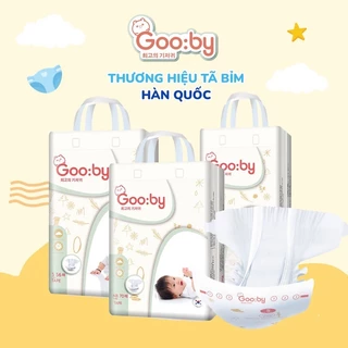 [Combo 3 Bịch KÈM QUÀ TẶNG] Tã/bỉm dán Gooby mềm mại, an toàn, siêu thấm hút Size NB/S/M cho bé từ 4kg - 14Kg