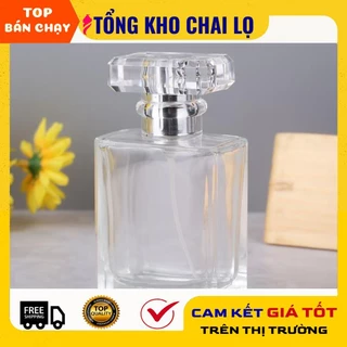 Lọ chiết nước hoa 30ml 50ml hình chữ nhật chanel/ chai lọ chiết mỹ phẩm [giá sỉ tận gốc]