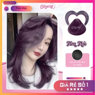 Thuốc Nhuộm Tóc Màu TÍM TRÀ Không Tẩy | Chenglovehair, Chenglovehairs