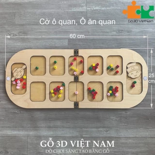 🔥HOT🔥 Ô ăn quan, cờ ô quan, trò chơi dân gian ô quan bằng gỗ