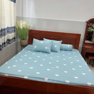 Drap Cotton 100%, ga trãi giường cao cấp có in logo trực tiếp mẫu TIM LAM