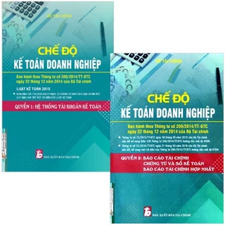 Sách Combo Chế Độ Kế Toán Doanh Nghiệp (Bộ 2 Quyển - KT)