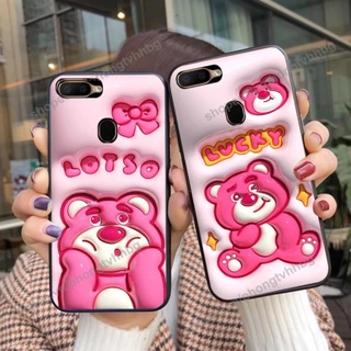 Ốp lưng Oppo A5s / A7 / F9 / A12 / Realme 2 Pro GẤU DÂU LOTSO cực hot hit, mẫu hot cute rẻ cực đẹp Tiến Minh