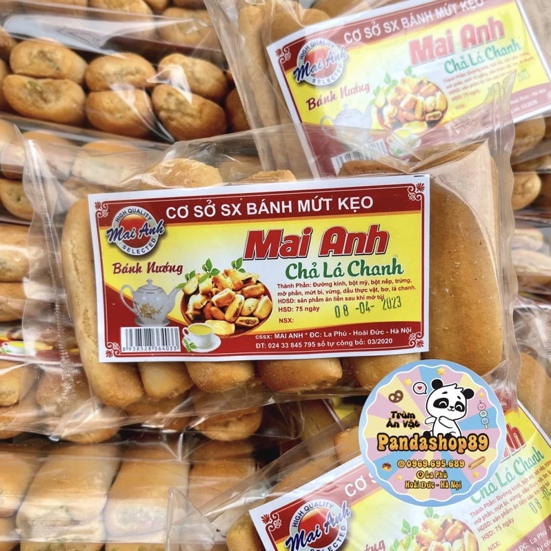 Vỉ 10 chiếc bánh chả nem lá chanh