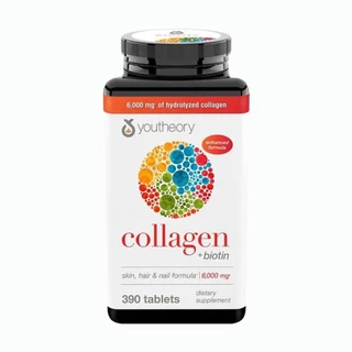 Viên uống đẹp da Collagen Youtheory Biotin 390 viên của mỹ