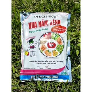 [Bột Vàng] Thuốc trừ bệnh Vua Nấm Bệnh/ An - K - Zeb 80WP - 1KG - Nứt thân, xì mủ dưa hấu, thán thư/ xoài ...