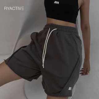 Quần short thun lửng RYACTIVE - LOUNGE SHORT màu xám đậm