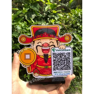 Bảng mã Qr mica, Mã Qr để bàn, Qr mèo thần tài, Qr thanh toán