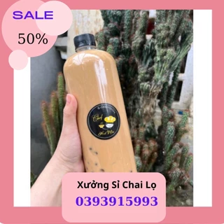 Chai Nhựa Tròn Nắp Nhôm, Nắp Nhựa Đen ( Trắng ) 500ml -1000ml Dày Dặn. Có Test Kiểm Định Chất Lượng