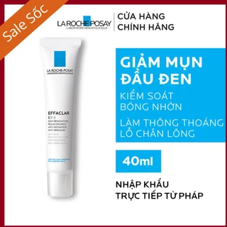 Sale Sốc (40ml) La Roche Posay Effaclar K+ Kem giảm mụn đầu đen và giảm bóng nhờn La Roche Posay K Fullbox