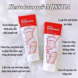 ￼Kem Tan Mỡ Bụng Missha Hot Burning Perfect Body Gel - đốt mỡ, dưỡng da