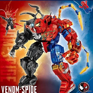 Người Nhện Nọc Độc Symbiote Mech Siêu Anh Hùng 2 Optimus Prime Khối Xây Dựng Cậu Bé Đồ Chơi Lắp