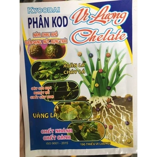 Phân bón  Vi Lương Chelate phòng xoăn lá, vàng lá,cháy lá, chết cành, thối thânợng