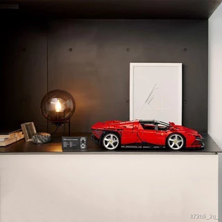 Tương thích với Lego 42143 Đội đua xe thể thao Ferrari nhóm máy móc Daytona SP3 khối xây dựng món quà đồ chơi đua xe