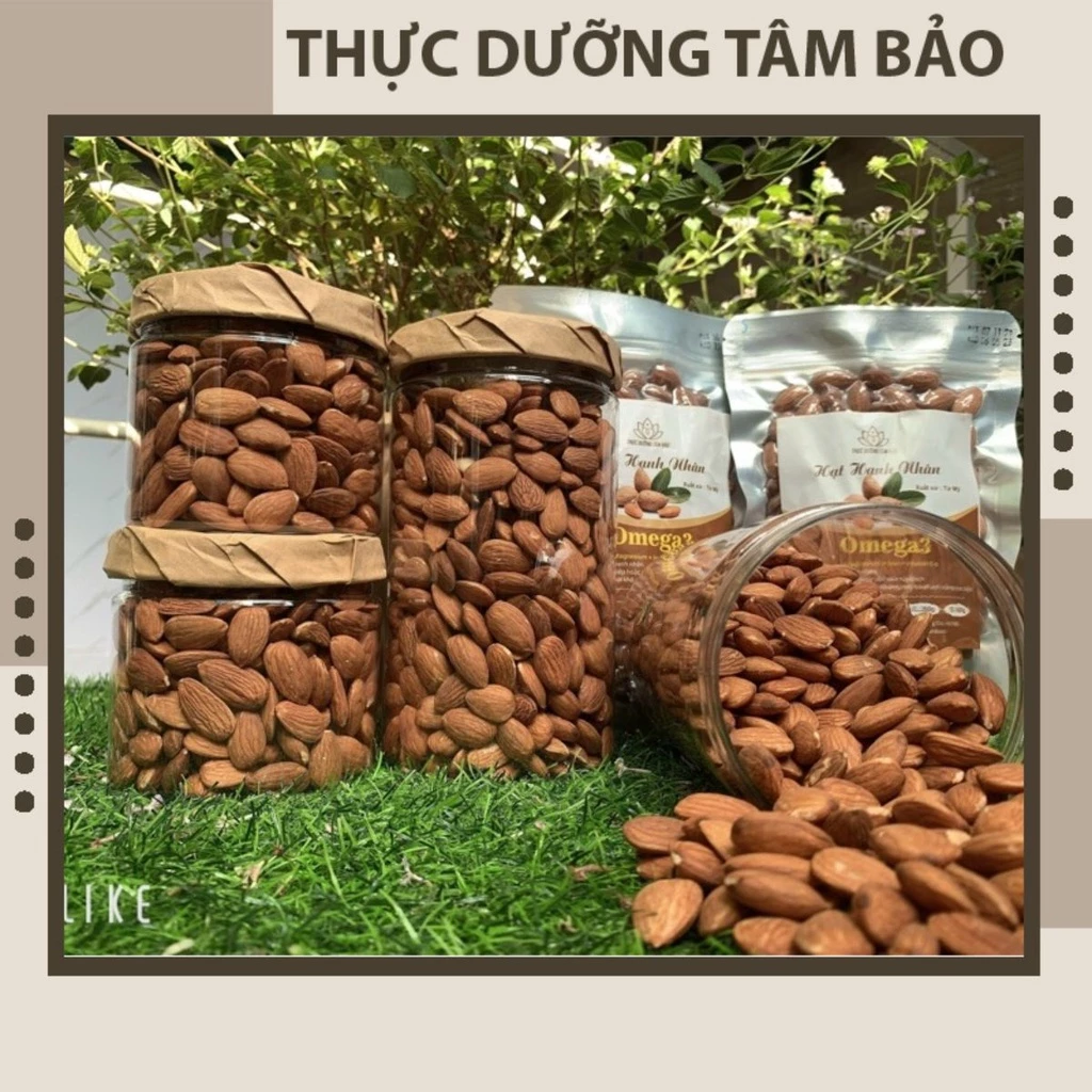 Hạt hạnh nhân Úc sống/ chín thơm ngon, hạnh nhân cao cấp tốt cho sức khỏe 250g - 500g