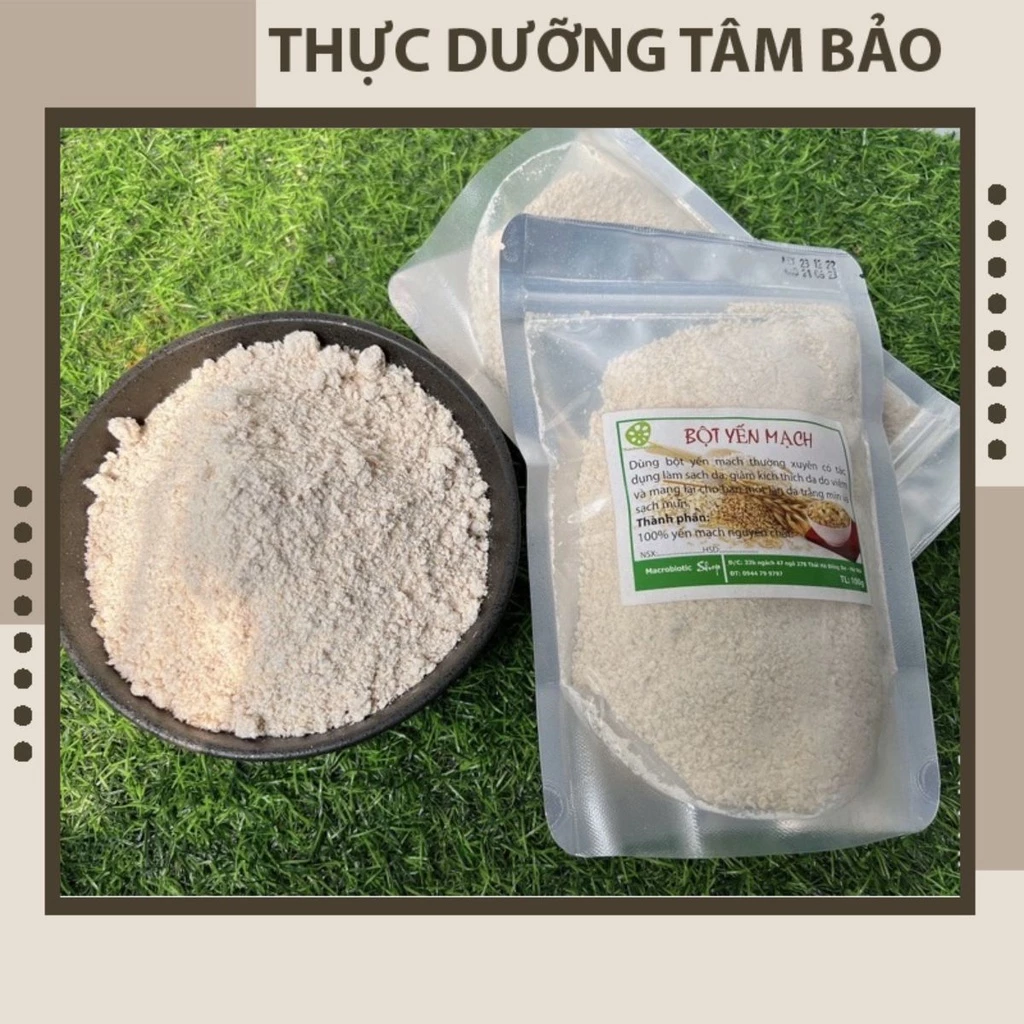 Bột yến mạch làm đẹp da sạch da  dùng để đắp mặt nạ, pha uống 200g -500g