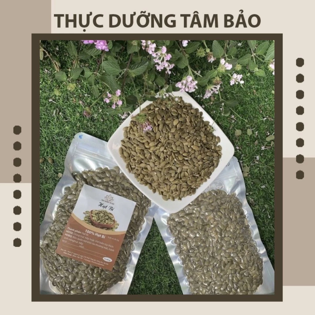 Hạt bí xanh Ấn Độ sống , chín chưa rang thơm ngon, chắc hạt