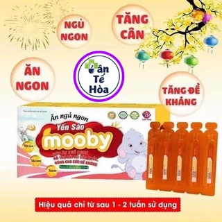 Siro Ăn Ngủ Ngon Tăng Cường Tiêu Hóa Bồi Bổ Sức Khỏe Nâng Cao Sức Đề Kháng Cho Trẻ Em Yến Sào Mooby Vạn Tam Chính Hãng