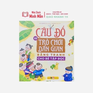 Sách - Câu đố và trò chơi dân gian bằng tranh cho bé tập đọc