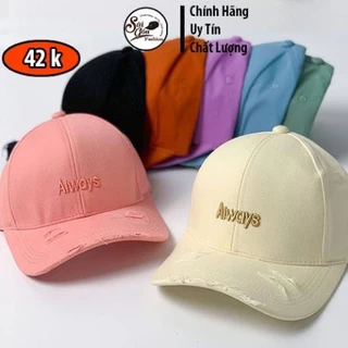 Nón Kết thêu chữ Always rách | Mũ lưỡi trai Always thời trang Unisex Nam Nữ SG135