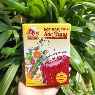 Bột Rau câu Sóc Vàng hộp 10gói x 12gr