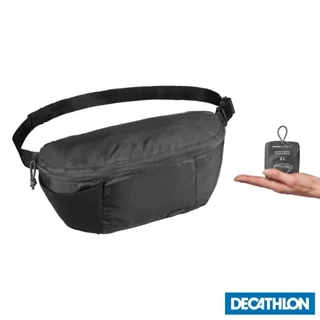 Túi đeo hông du lịch 2l gọn nhẹ travel 100 đen DECATHLON forclaz mã 8560408