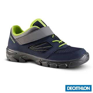 Giày leo núi hiking cổ thấp buộc dây mh100 cho trẻ em xanh dương DECATHLON quechua mã 8600271