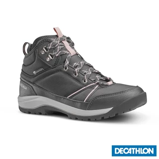 Giày leo núi dã ngoại hiking chống thấm nh150 cho nữ xám đen DECATHLON quechua mã 8602931