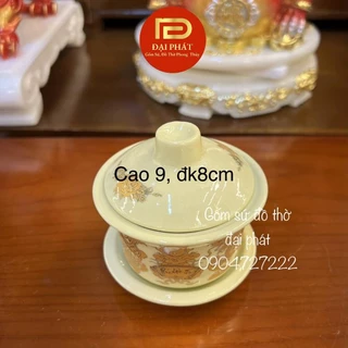 Bát sâm, bát đựng nước cúng ĐẠI PHÁT đựng cafe, trà dâng ban thờ