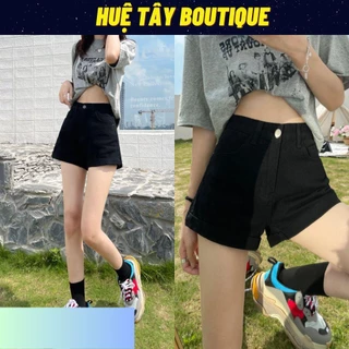 Quần đùi nữ, quần short nữ kaki basic hàn quốc màu đen size S M L SKUQ-09A