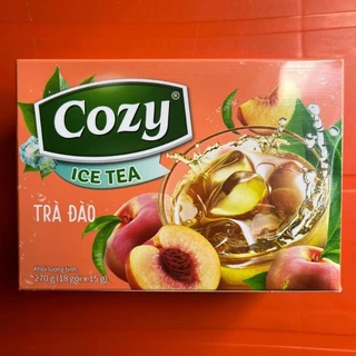 Trà Đào hoà tan Cozy Ice Tea (16 gói x 15gr) - Nước giải khát tiện lợi