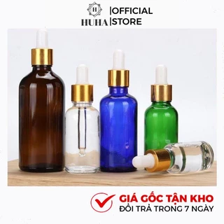 Vỏ Chai Lọ Đựng Tinh Dầu [15ml,20ml,30ml,50ml,100ml] Bóp Giọt Chiết Mỹ Phẩm HUHA