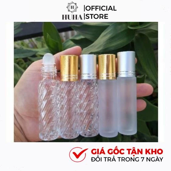 Vỏ Chai Lọ Bi Lăn 10ml Chiết Nước Hoa, Đựng Dầu Thơm HUHA