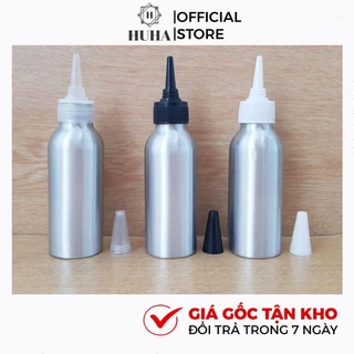 Vỏ Chai Nhôm Nút Nhọn 30ml,50ml,100ml Chiết Mỹ Phẩm HUHA