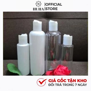 Vỏ Chai Nhựa Pet Nắp Nhấn 150ml,200ml,250ml,300ml Chiết Mỹ Phẩm HUHA